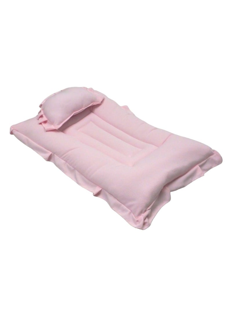 BABYCARA Baby Bed with Thick Mattress Pillow for Newborn Babies 80x55cm  - Image 1