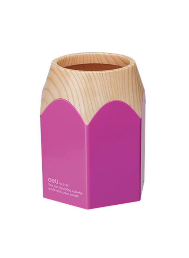 NIBEMINENT Yocoo Pencil Holder Pink/Brown - Image 1