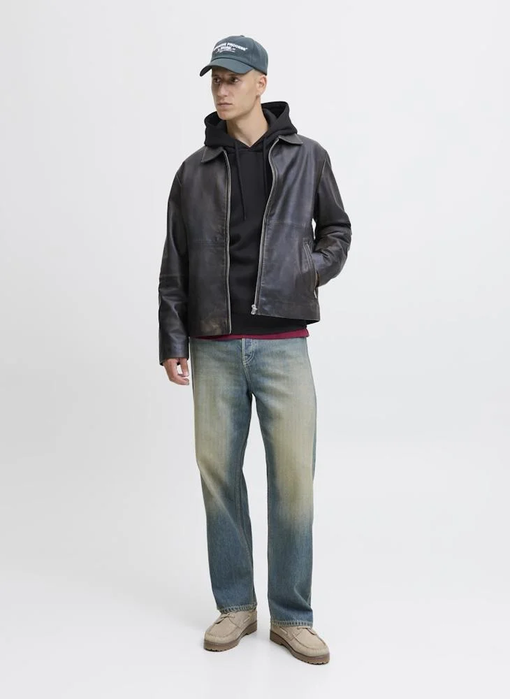 جاك اند جونز هودي بطباعة نصية