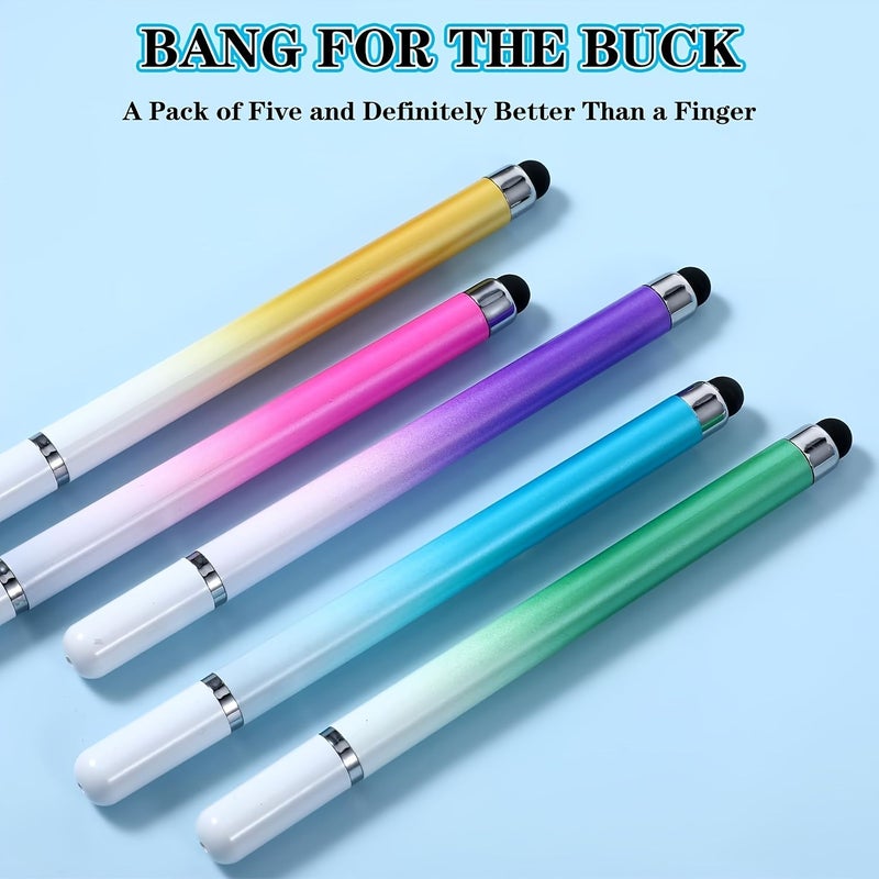 Universal 2in1 Stylus Pens Touchscreen 6 Pack Random Color High Precision - Image 5