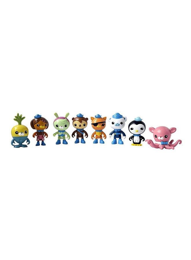 Generic 8-Piece Crew Action Figure Set - 3.5-inch Collectible Toys with Poseable Limbs & Character Accessories - for Kids Ages 3+, Marine Adventure Play & Birthday Gifts - Image 5