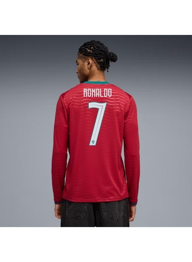 CR7 البرتغال 2026 #7 رونالدو قميص لاعب المنزل بأكمام طويلة نسخة المعجبين - Image 3