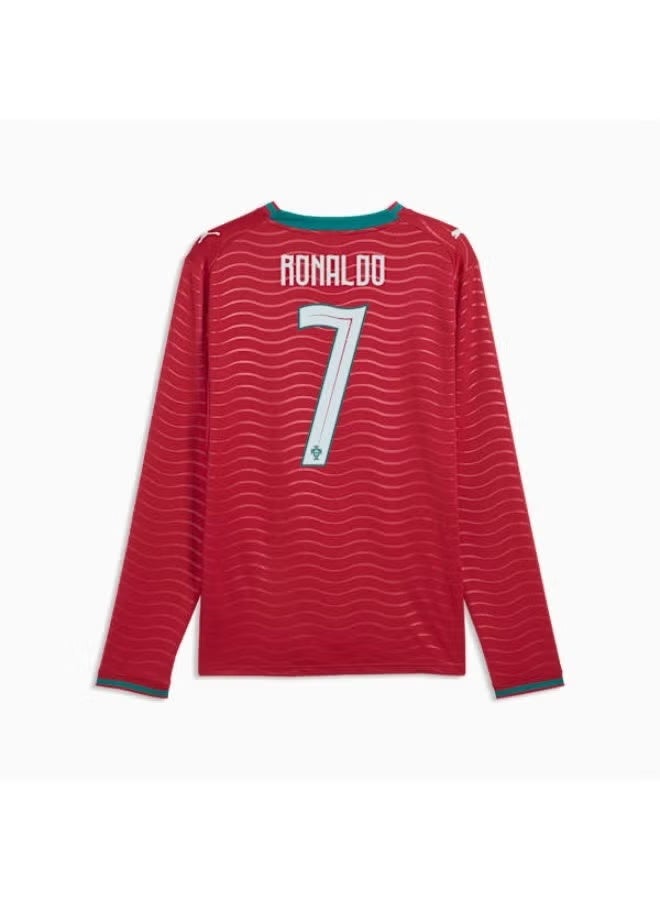 CR7 البرتغال 2026 #7 رونالدو قميص لاعب المنزل بأكمام طويلة نسخة المعجبين - Image 2