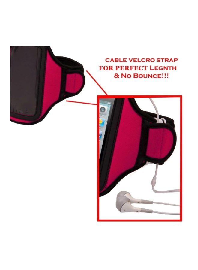 NIBEMINENT Protective Arm Band Case For LG Escape2 Magenta Pink - Image 2