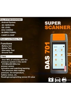 DATO DAS 701 Super Car Diagnostic Scanner/ 30+Services/ECU CODING/CANFD/DOIP  - Image 3