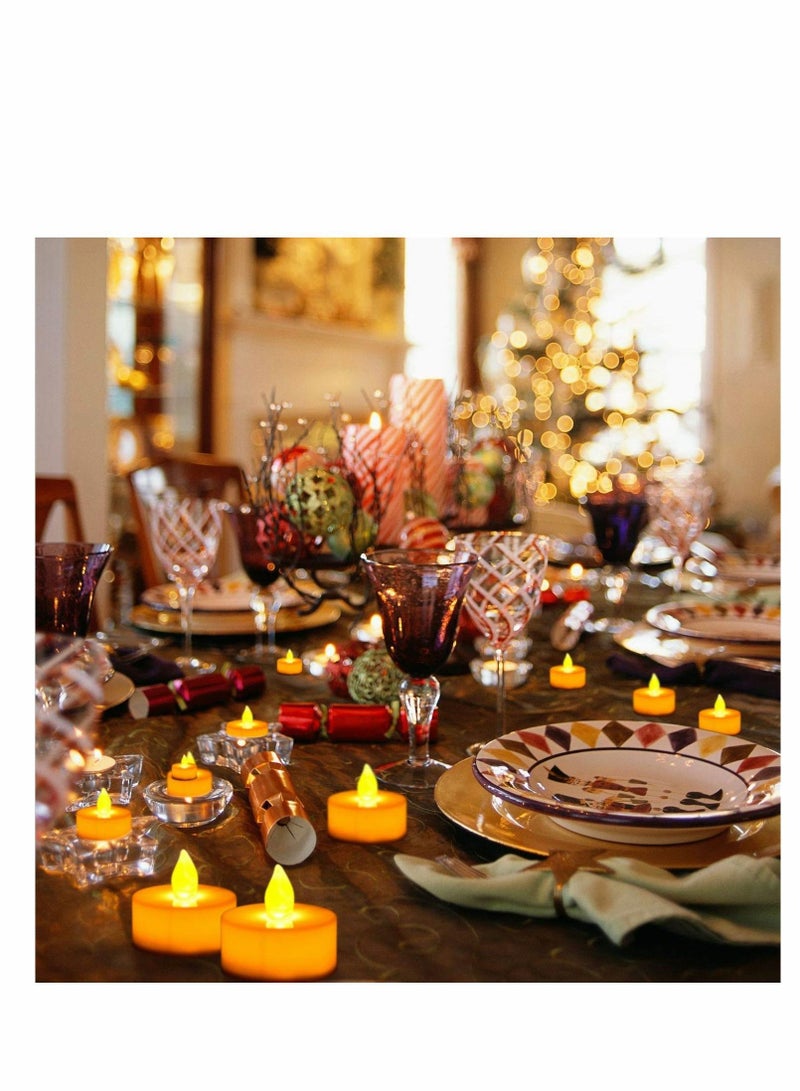 إكسفور 24 قطعة LED عديمة اللهب وميض أضواء الشاي شمعة نذرية تعمل بالبطارية وميض كهربائي شمع شمعي السائبة شموع وهمية - Image 2