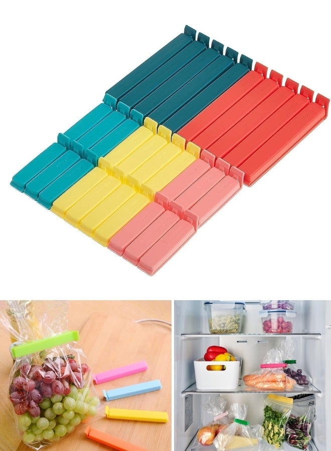 Multi-Size and Color Snack Bag Clips – Set of 26, Keeps Food Fresh, Ideal for IKEA Bags and Dry Food Storage, Multicolor - Image 1