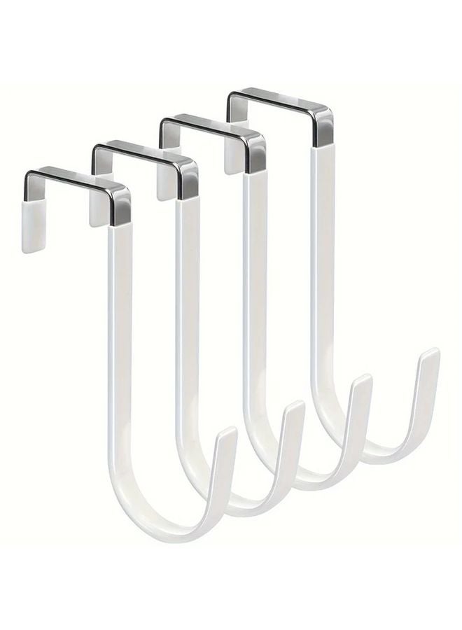 2pcs Heavy Duty Stainless Steel Door Hangers Hooks Easy Installation No Tools Needed - Image 3