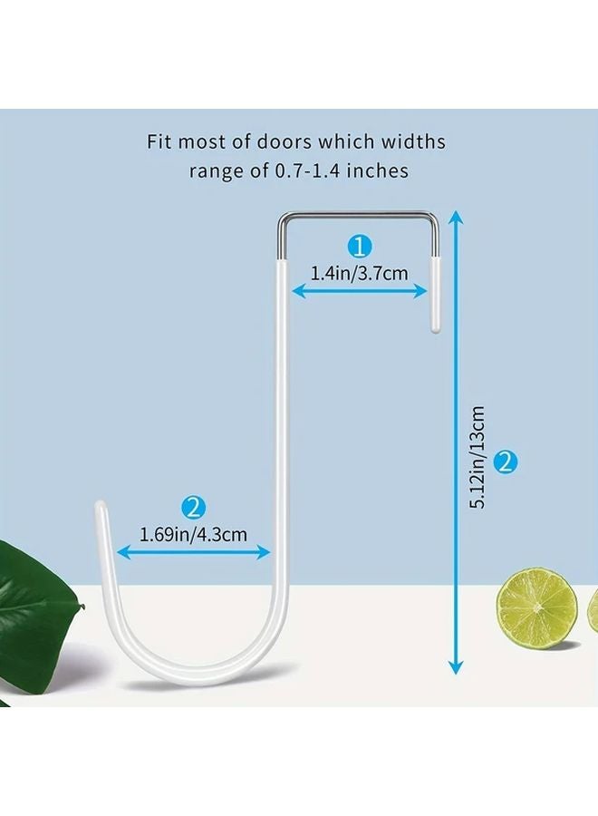 2pcs Heavy Duty Stainless Steel Door Hangers Hooks Easy Installation No Tools Needed - Image 4