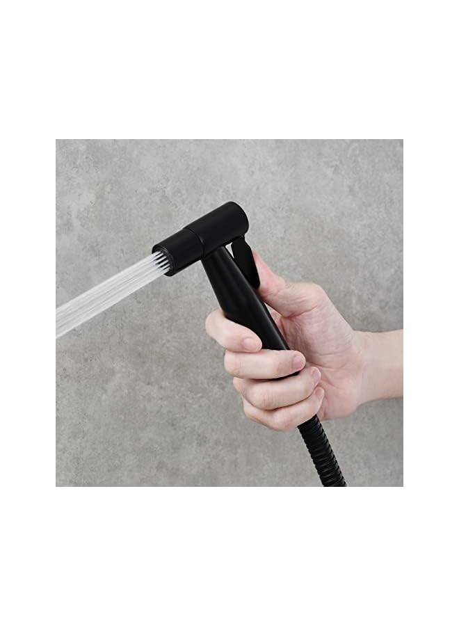 The Bros Black Bidet Toilet Sprayer Stainless Steel Bathroom Shower Bidet Tap Spray Shattaf for Cloth Diaper Cleaning, 2 Pack, WS024C-2 - Image 3