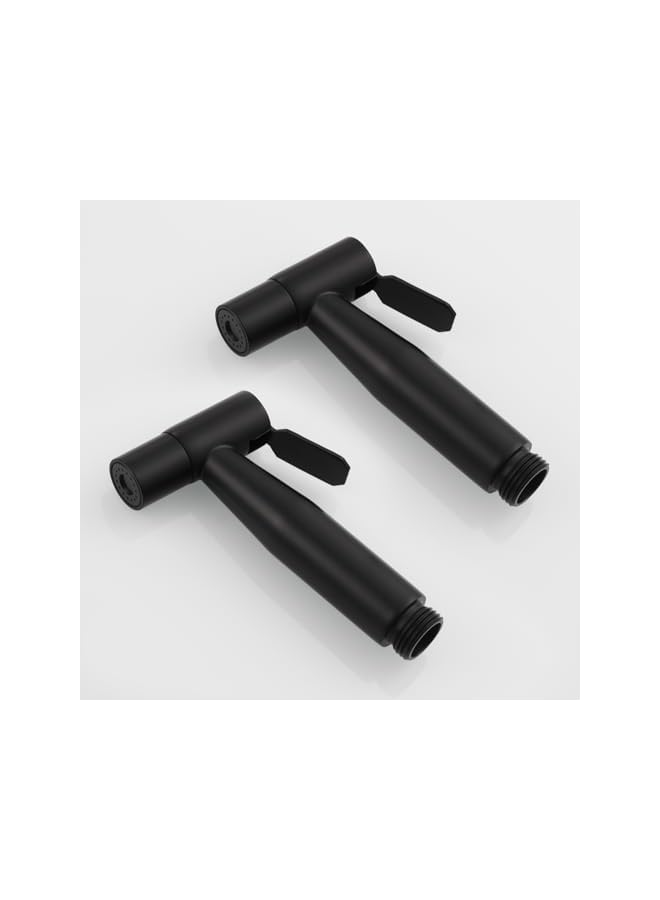 The Bros Black Bidet Toilet Sprayer Stainless Steel Bathroom Shower Bidet Tap Spray Shattaf for Cloth Diaper Cleaning, 2 Pack, WS024C-2 - Image 5