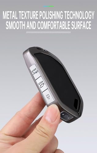 Ysbxitu 5/6/7/8/9 Buttons Key Fob Cover Keychain Fit for Kia Key Shell Case Fit for Kia Telluride EV9 Picanto GT Line Sorento MQ4 Sportage Carens Carnival KX3 Seltos KX5 All New K5 Key Sleeve-B Black - Image 4