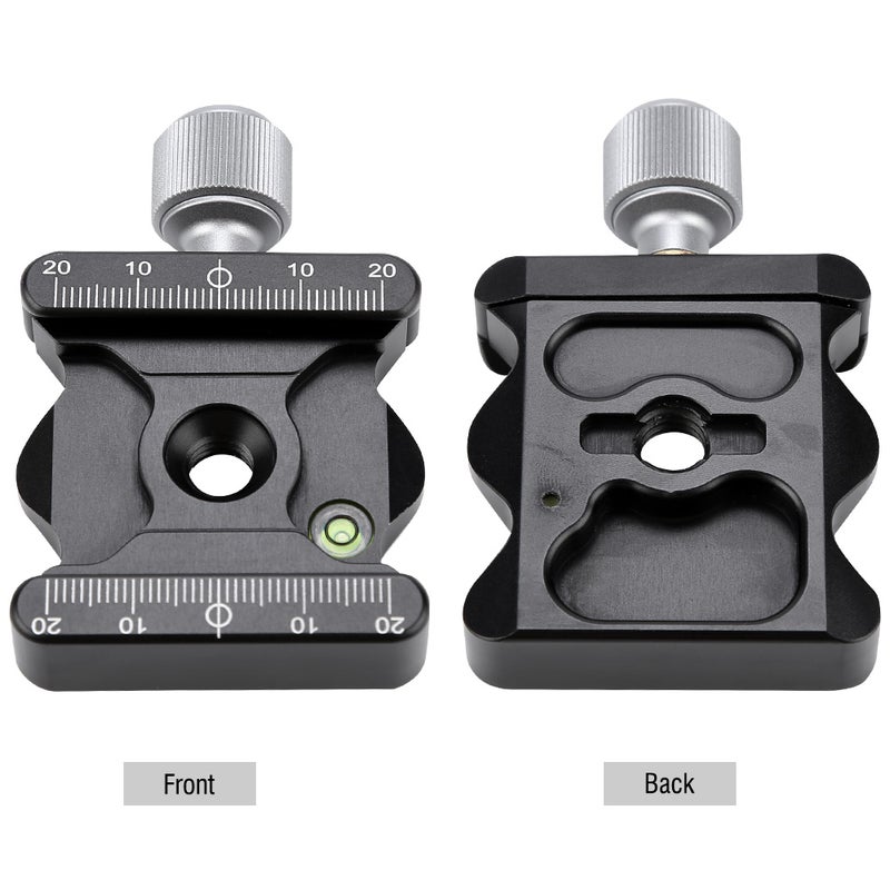 DE-50 Aluminum Alloy Quick Release Plate Clamp Camera Mount Adapter 3/8" - Image 4