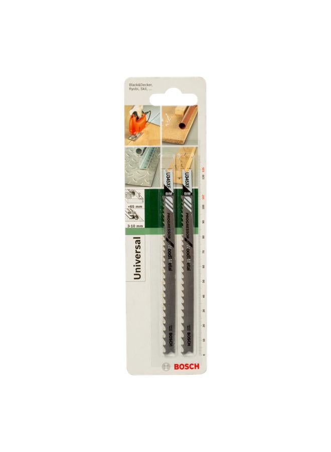 BOSCH 2-Piece U345XF Wood and Metal Jigsaw Blade - Image 2