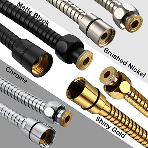 Oysdmn Extra Long Stainless Steel Shower Hose Metal KinkFree Handheld Shower Hose Extension with Brass Insert and Nut 79 Chrome - Image 3