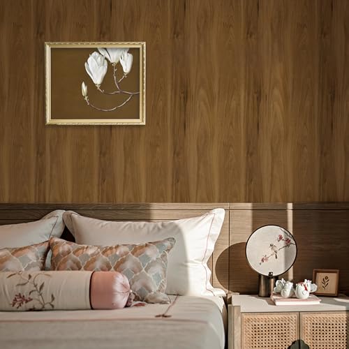 Decoroom Wood Contact Paper Peel and Stick, Thicken Vintage Brown Wood Grain Wallpaper for Countertops Furniture, Natural Wood Furniture Sticker Self-Adhesive Removable Waterproof Vinyl Film 15.7 in X 118 in - Image 5