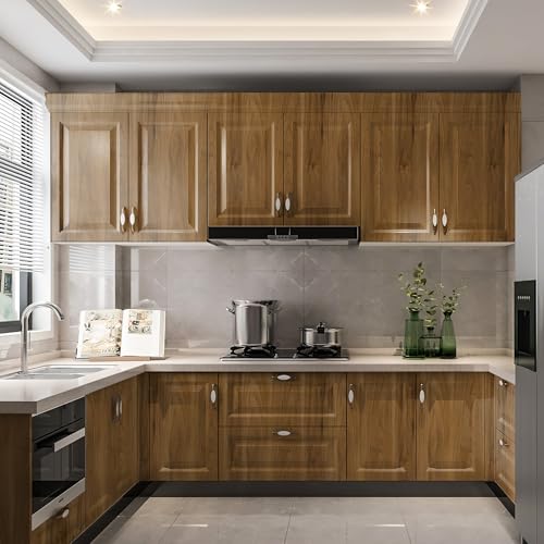 Decoroom Wood Contact Paper Peel and Stick, Thicken Vintage Brown Wood Grain Wallpaper for Countertops Furniture, Natural Wood Furniture Sticker Self-Adhesive Removable Waterproof Vinyl Film 15.7 in X 118 in - Image 3