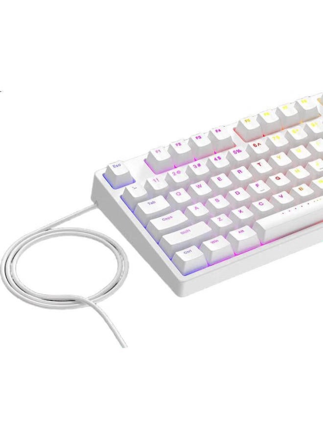 Ikbc Mechanical Keyboard Gaming Wired Cherry Mx F210 White Red Switch Full Anti-Ghosting 108-Key Rgb Backlit - Image 3