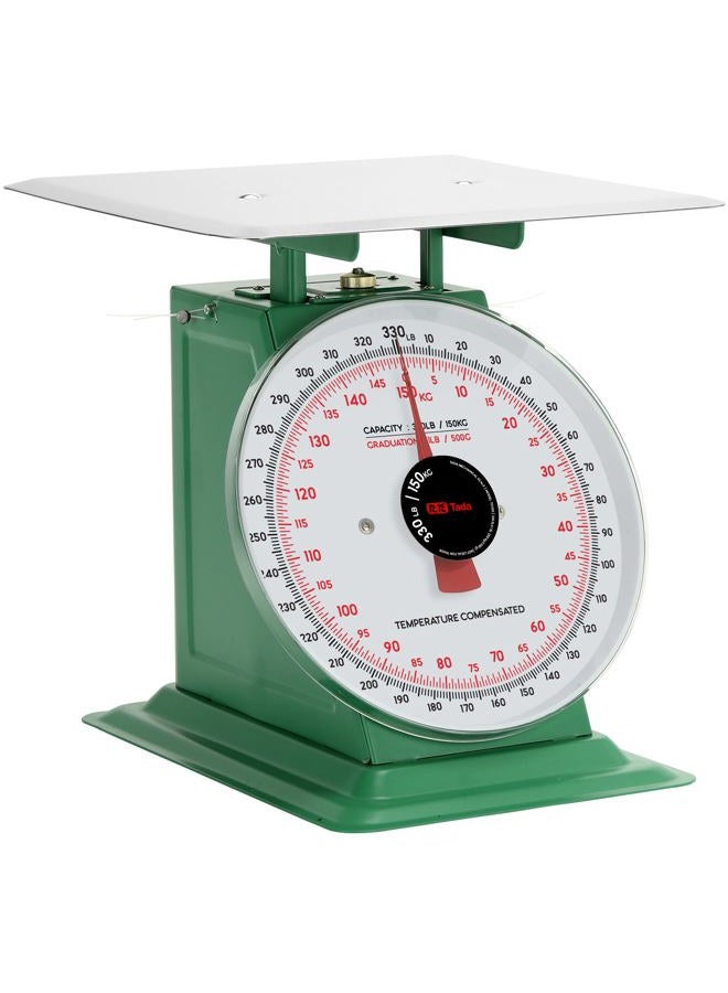 ta da Tada 150kg/330lbs Heavy Duty Industrial Scale Mechanical Kitchen and Food Scale with Stainless Steel Platform - Image 1