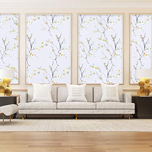 WENMER Beige Floral Peel and Stick Wallpaper - 17.71"x197" Modern Floral Removable Wallpaper for Bedroom, Cabinets, Kitchen Backsplash, Staircase, Shelf Backing - Image 2