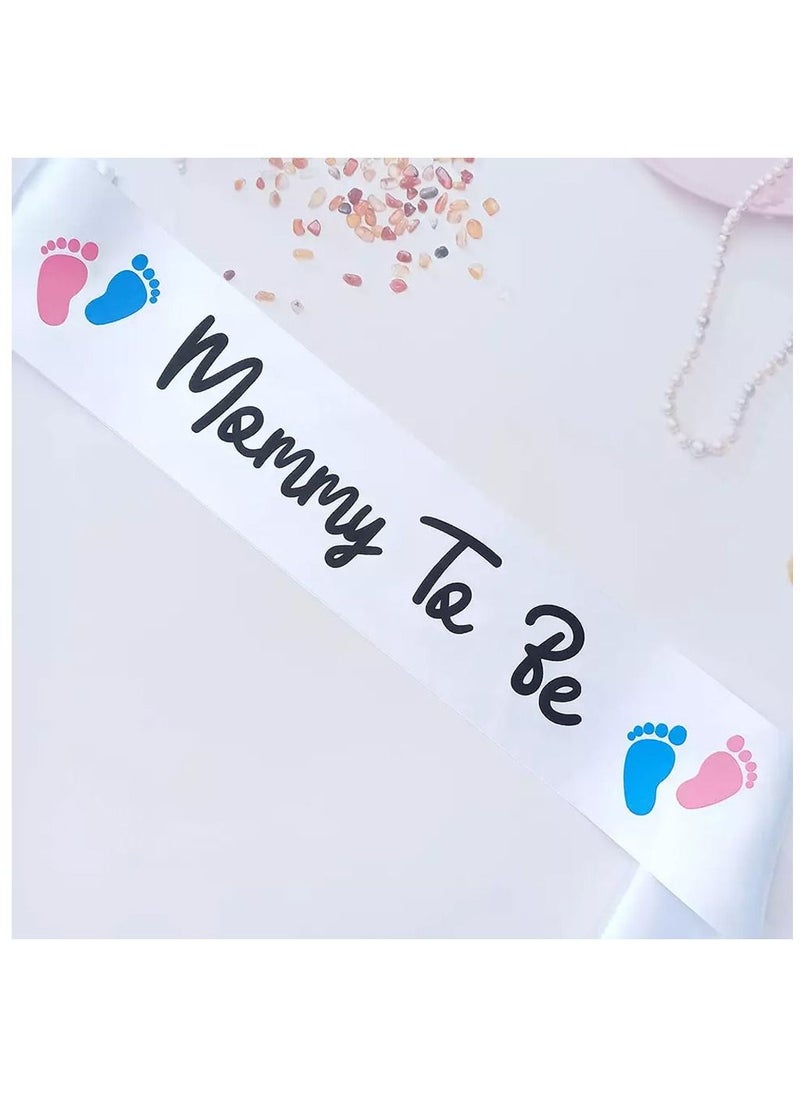 MARGOUN Mommy to Be Sash for Baby Shower Gender Reveal Party Decorations Accessories  - Image 3