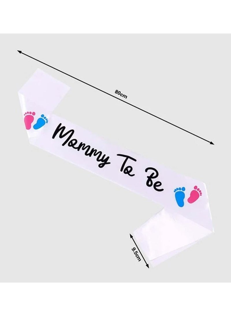 MARGOUN Mommy to Be Sash for Baby Shower Gender Reveal Party Decorations Accessories  - Image 2