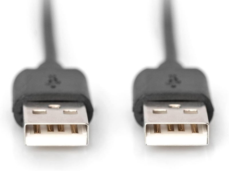 DIGITUS AK-300100-030-S 3m Length USB 2.0 A Male - A Male Connection Cable - Black - Image 2