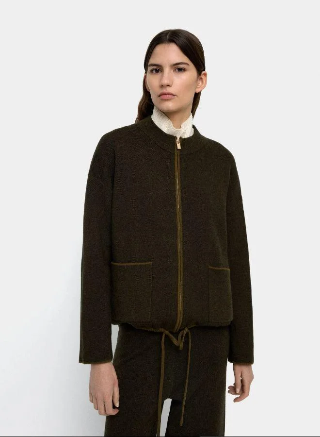 بارفوا سترة صوفية بسحاب