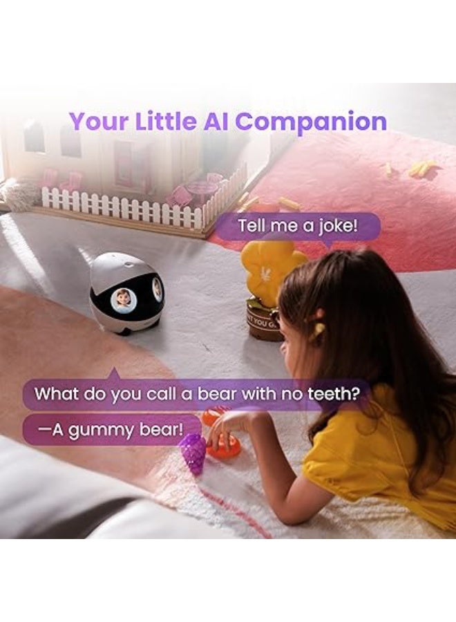 Enabot EBO Air 2 Plus FamilyBot 3K Home Camera Robot: Indoor Camera, Movable Robot Companion, 2-Way Video, AI Chat Mode, Auto-Recharge, Long Battery Life, Custom Facial Image, Night Vision Visit the Enabot EBO Store - Image 5