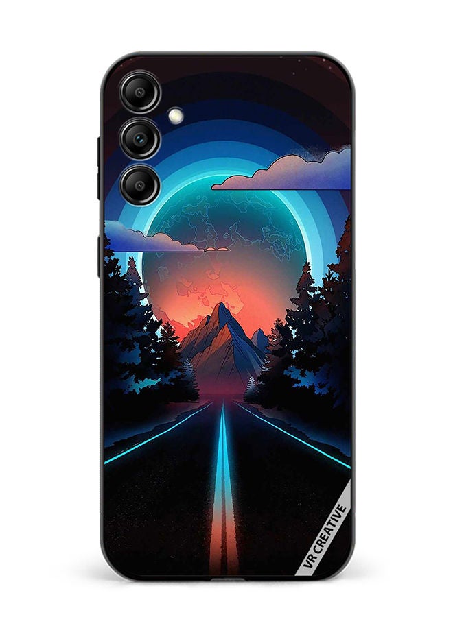VR CREATIVE Protective Case Cover For Samsung Galaxy A34 Road To Paradise Design Multicolour - Image 1