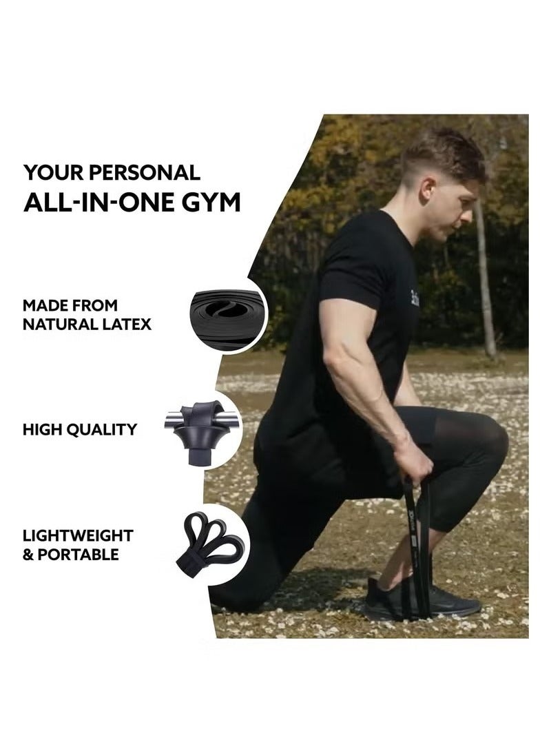 Generic Resistance Band Pull Up Assistance Bands For Beginners Thickened Environmentally Friendly Elastic Belt With Strong Toughness Exercise Stretch Fitness Bands For Body Yoga Black  - Image 4