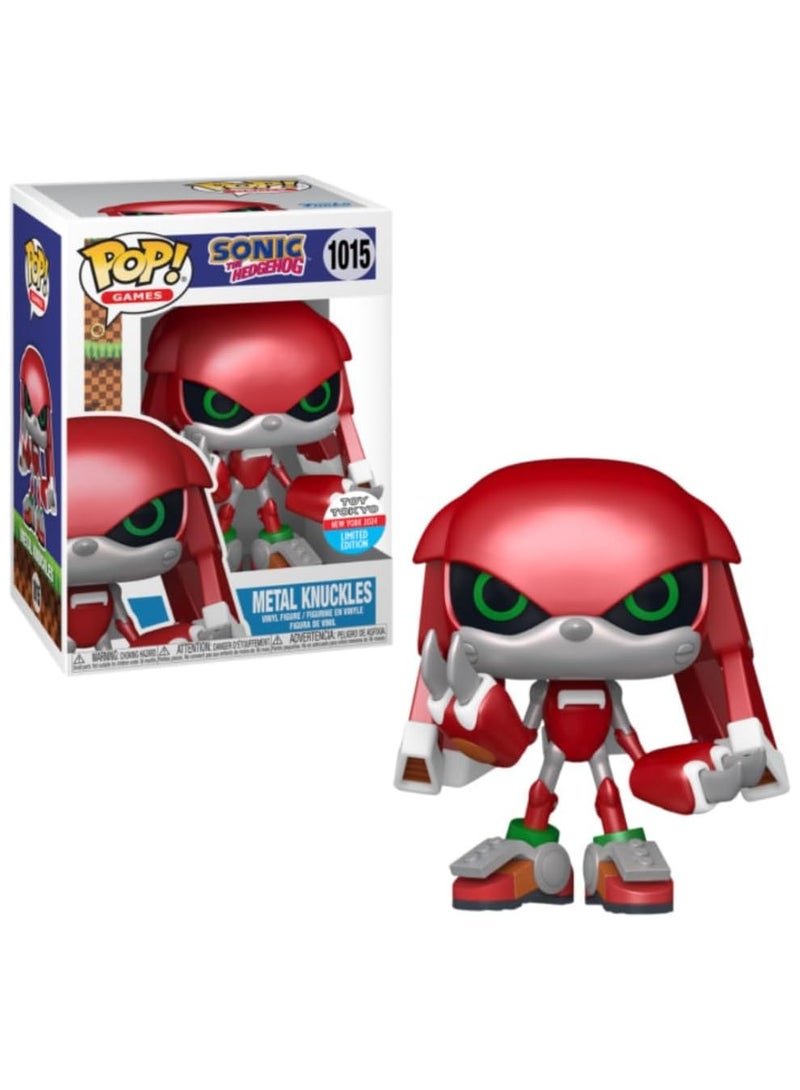 Funko Pop! Games: Sega - Sonic the Hedgehog - Metal Knuckles (New York Comic-Con 2024 Convention Exclusive) Shares Sticker NYCC 2024 (1015) - Image 2