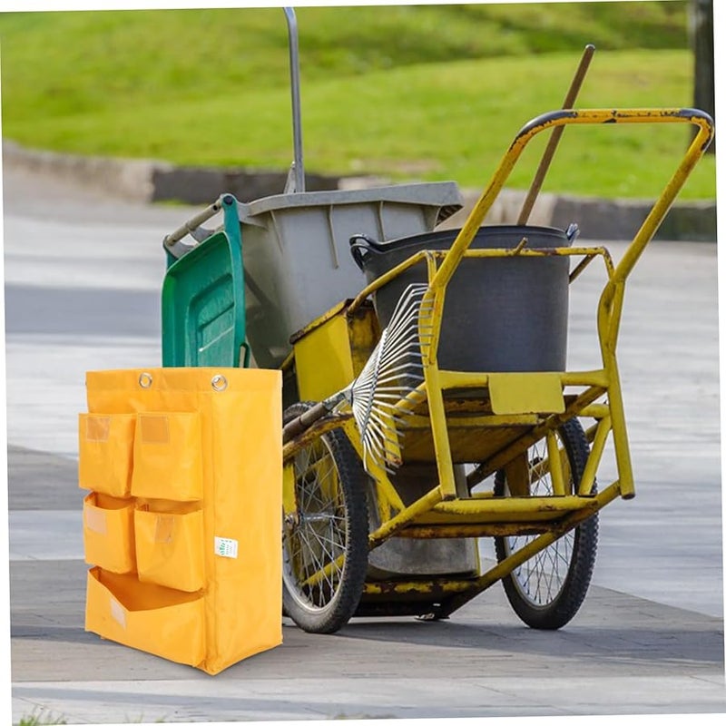 Heavy Duty Janitorial Cart Replacement Bag Large Capacity for Cleaning Services - Image 5