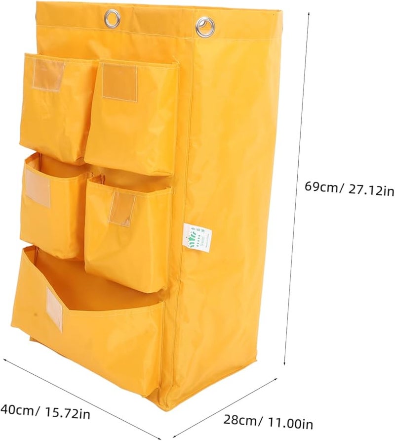 Heavy Duty Janitorial Cart Replacement Bag Large Capacity for Cleaning Services - Image 3