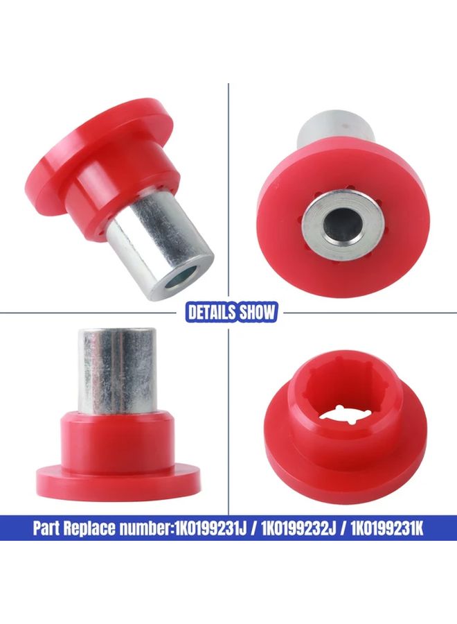 Red Polyurethane Front Control Arm Bushing Kit for MQB VW Audi Skoda Seat - Image 3