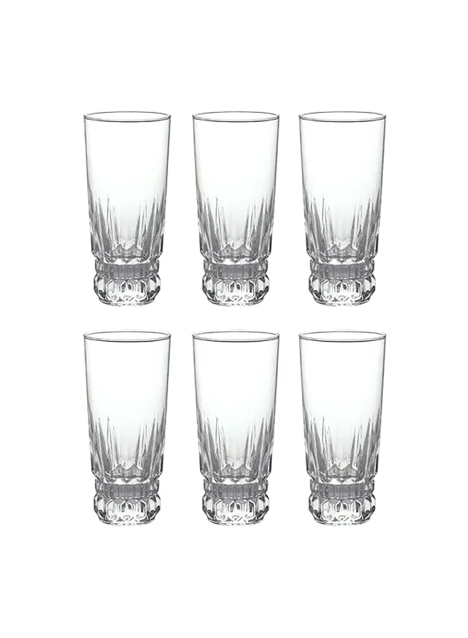 Luminarc 6-Piece Imperator Highly Durable and Trendy Design Tumbler Set Clear 310 ml V7273