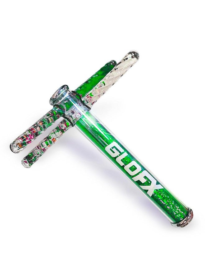 جلو اف اكس أنبوب كاليدوسكوب السائل الأخضر GloFX مقاس 7.5 بوصة - كاليدوسكوبات ملونة للبالغين، عصي لامعة للحفلات - عصي لامعة حسية - Image 1