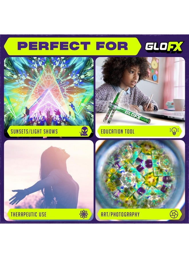 جلو اف اكس أنبوب كاليدوسكوب السائل الأخضر GloFX مقاس 7.5 بوصة - كاليدوسكوبات ملونة للبالغين، عصي لامعة للحفلات - عصي لامعة حسية - Image 5