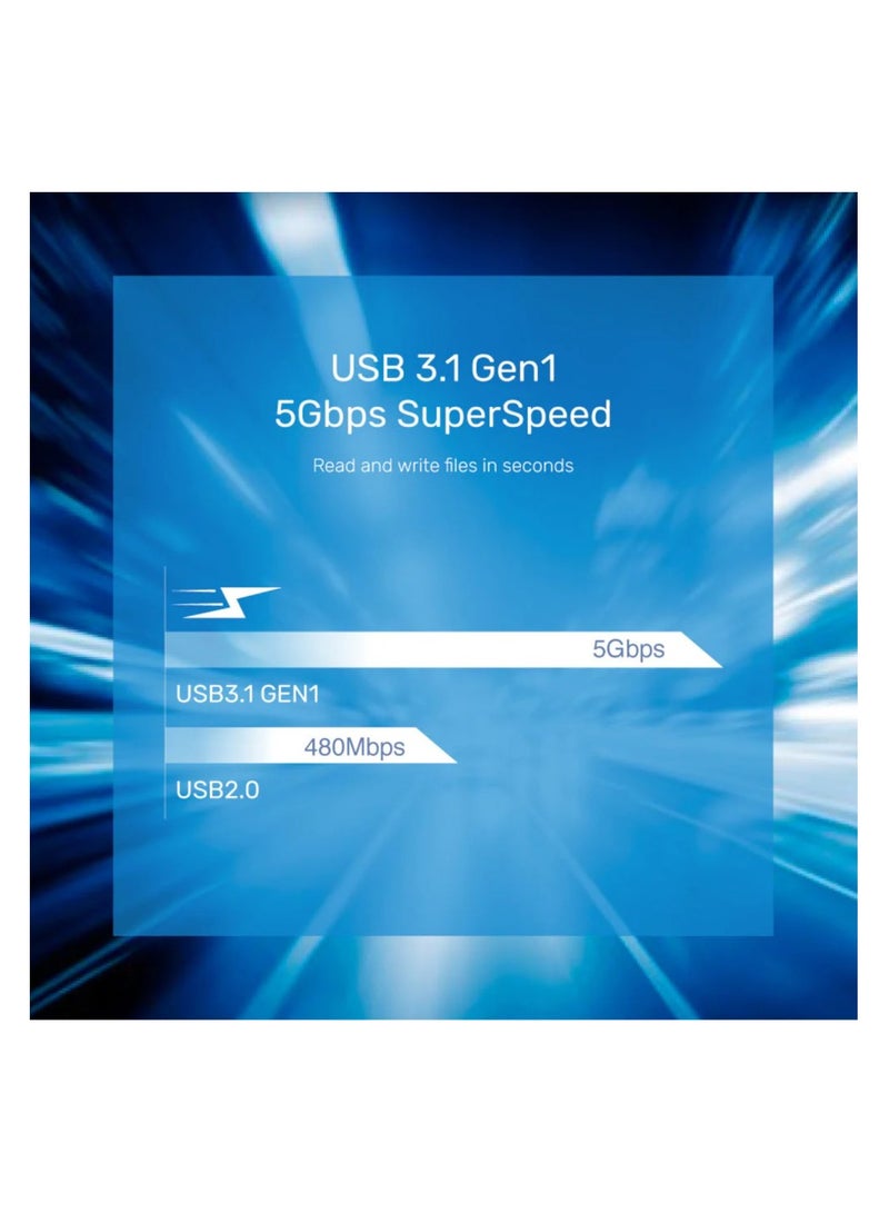 USB-C Dual Display Hub 8-IN-1 with USB 5Gbps and PD 100W Charging