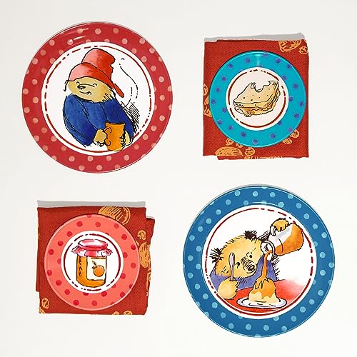 YOTTOY Paddington Bear Collection | 14-Piece Kids Tin Tea Set with Illustrations & Sturdy Carrying Case - Image 4
