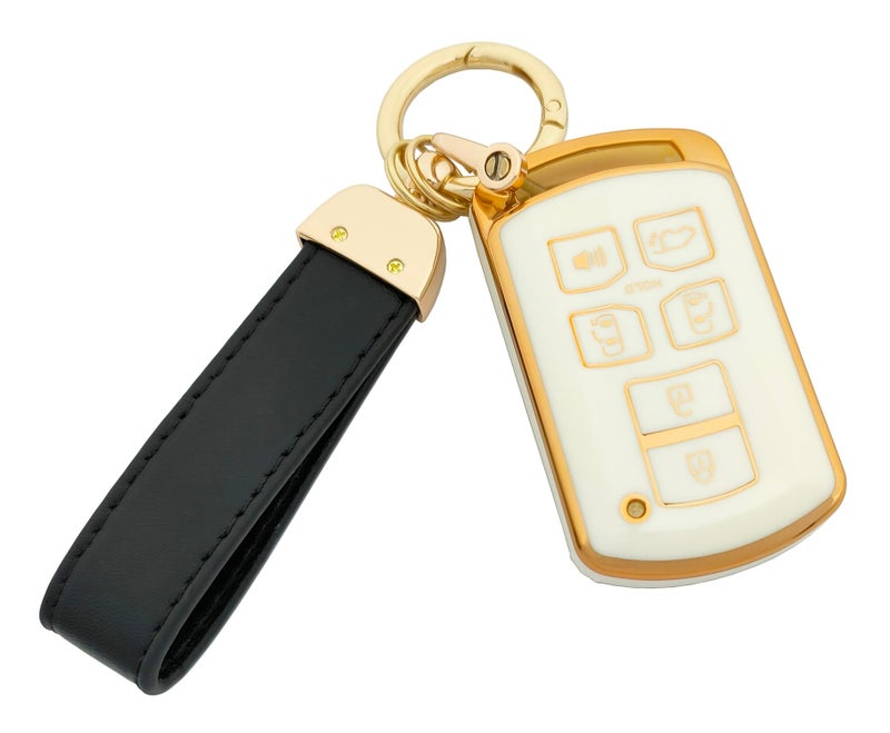 vurbemes TPU Key Fob Cover Case fit for Seinna 2011-2020 Keyless Entry Key FOb (White) - Image 3