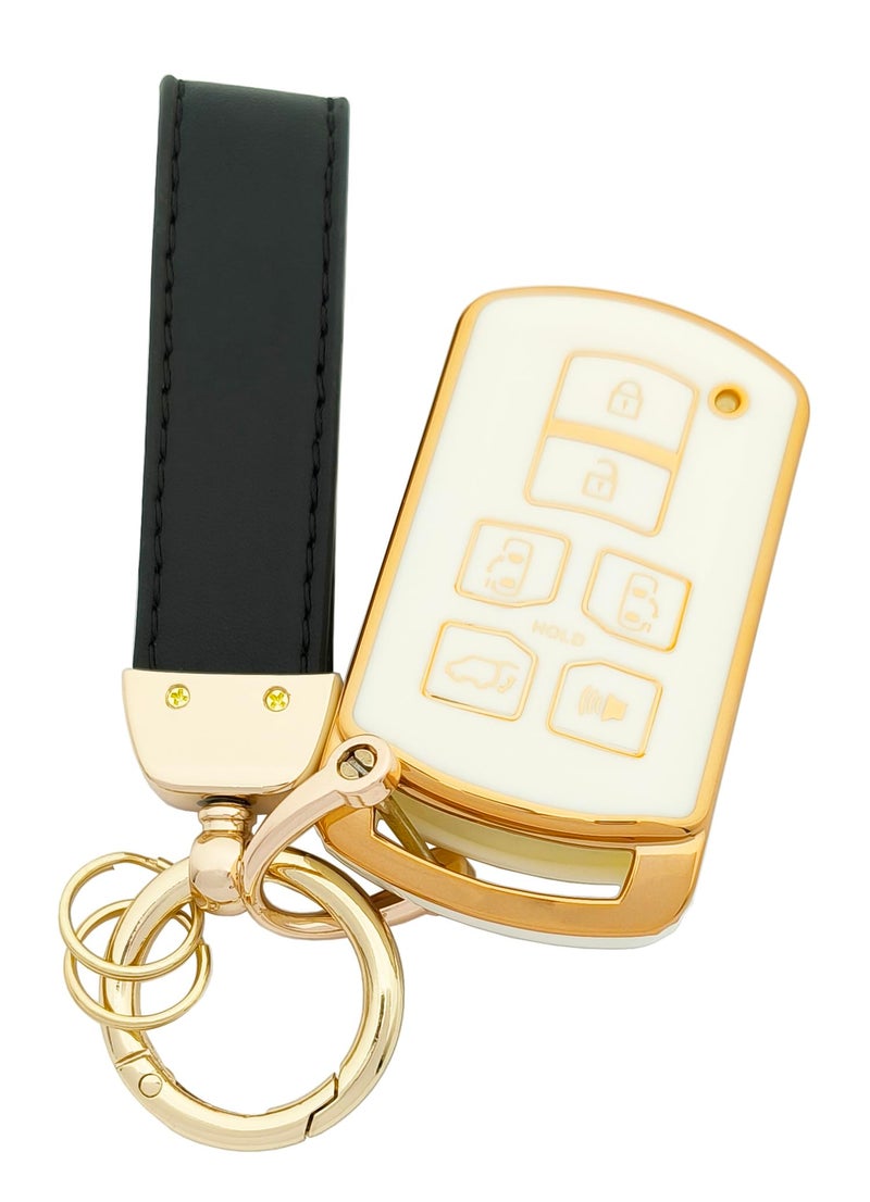 vurbemes TPU Key Fob Cover Case fit for Seinna 2011-2020 Keyless Entry Key FOb (White) - Image 1