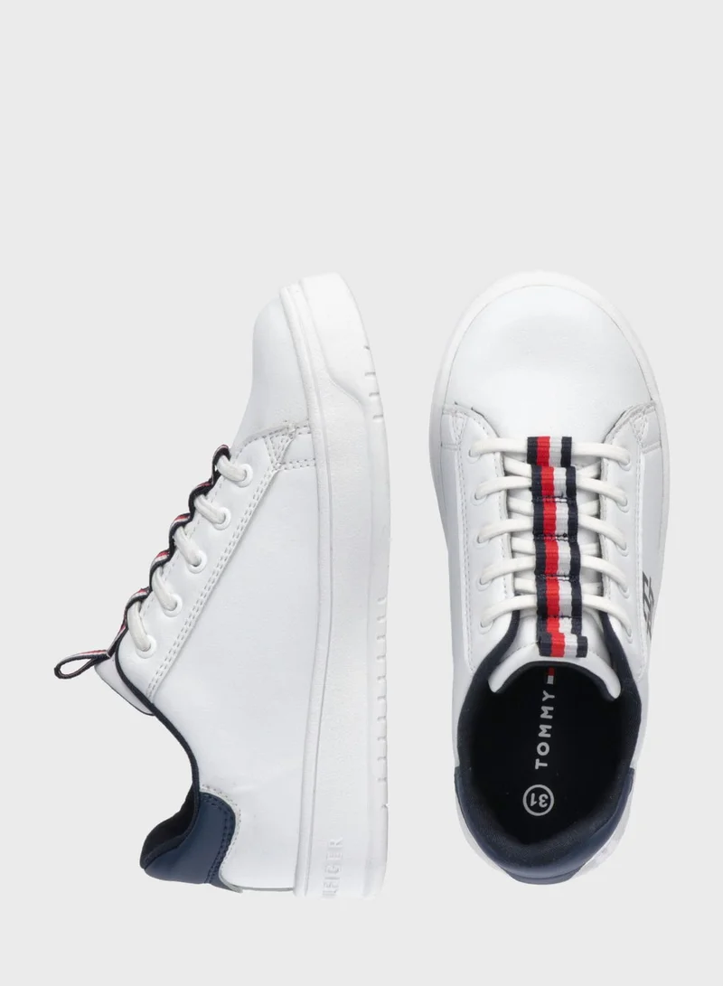تومي هيلفيغر Youth Lace Up Sneakers
