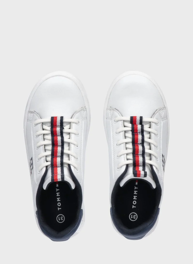 تومي هيلفيغر Youth Lace Up Sneakers