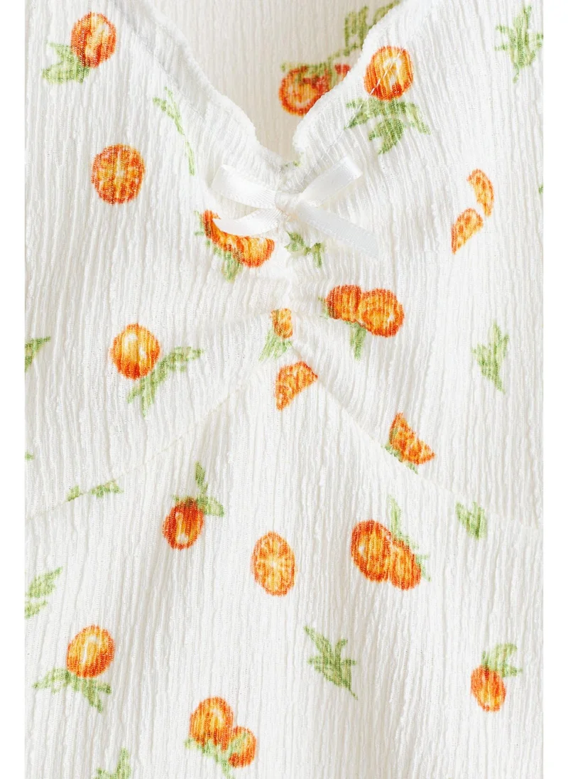 H&M Crinkled jersey vest top