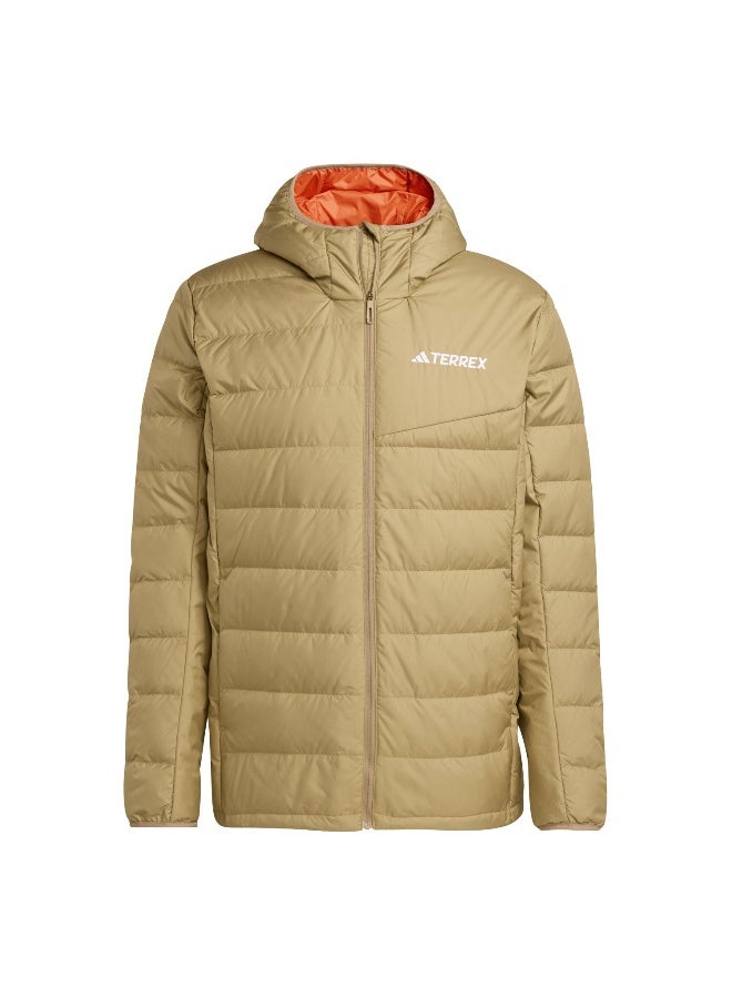 Adidas Mt Down Ho J Beige Hiking Jackets For Men XS  - Image 1