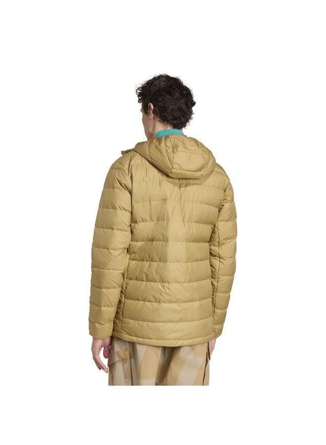 Adidas Mt Down Ho J Beige Hiking Jackets For Men XS  - Image 3