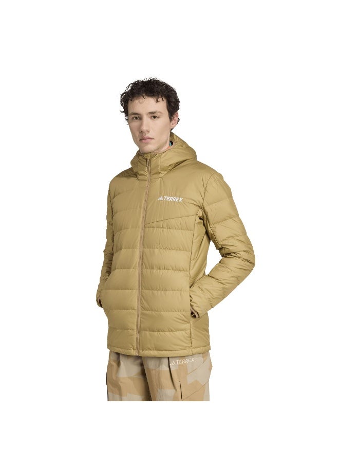 Adidas Mt Down Ho J Beige Hiking Jackets For Men XS  - Image 2