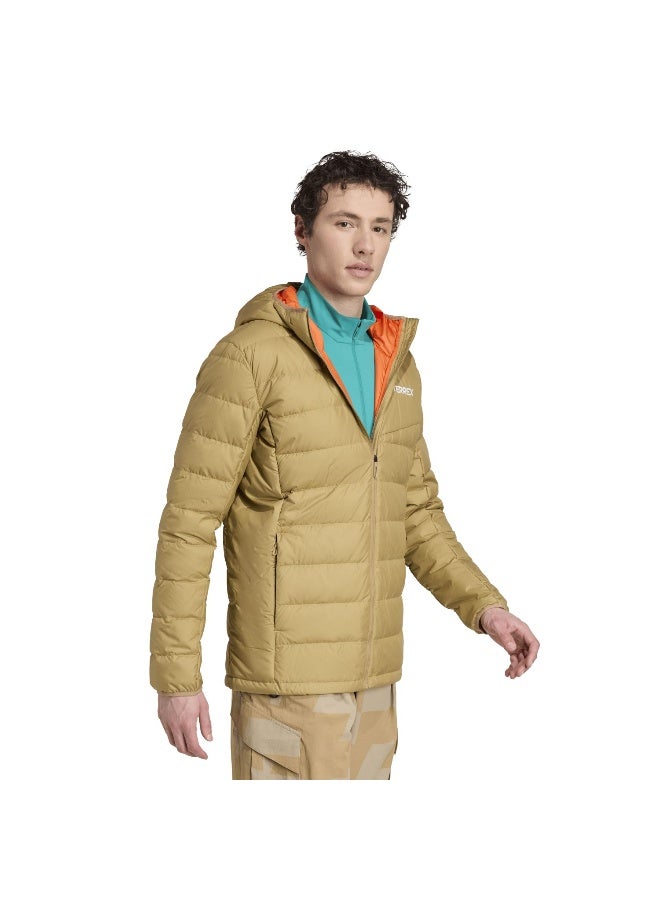 Adidas Mt Down Ho J Beige Hiking Jackets For Men XS  - Image 4