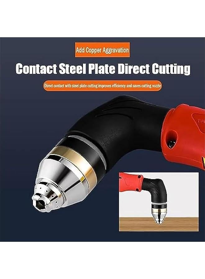 P80 Plasma Cutting Nozzle Protective Cover, P80 Plasma Cutter Protective Copper Cutter Accs, Nozzle Tip Electrodes Cover Insulator Plasma Cutters Part Machine, Cutting Torch Metal Protev (4pcs)  - Image 2